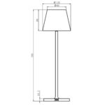 Ritning av bordslampa