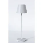 White Table lamp with battery and USB