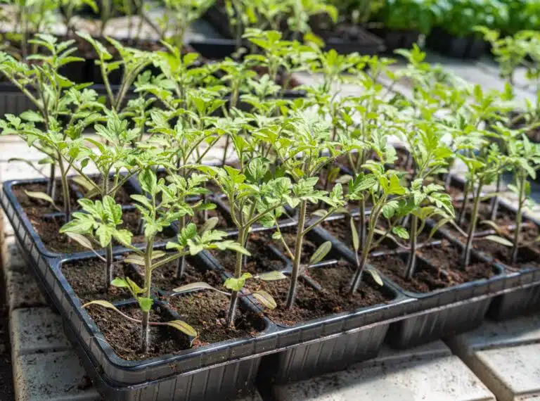 Tomaten in Saatschale - vorgekeimt