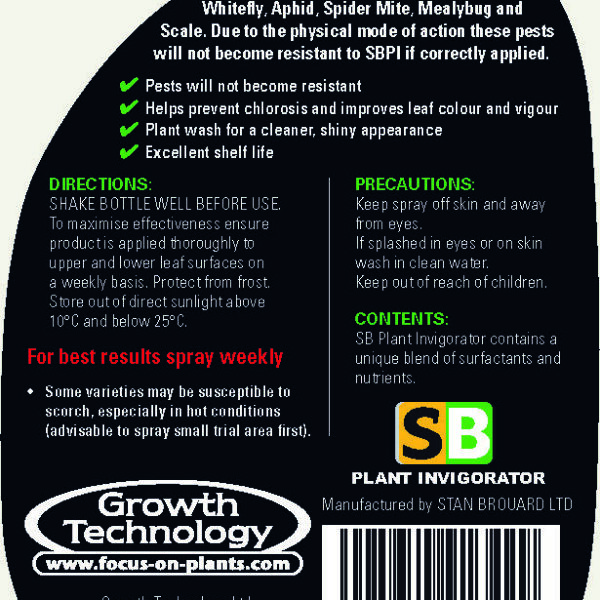 SB Plant Invigorator RTU Spray – Spinnmilben