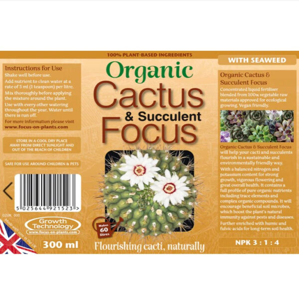 Organic Cactus & Succulent Focus