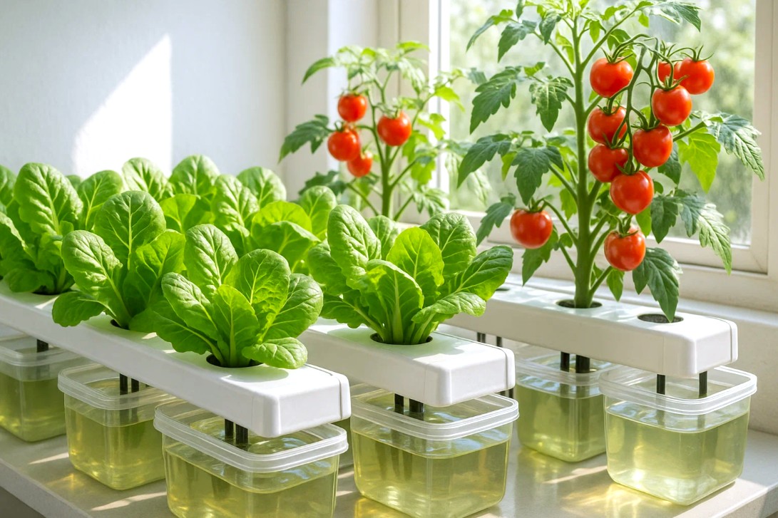 Gjødsel til frukt og grønnsaker - Guide til hydroponics, palmer og potteplanter 1 Hydroponisk dyrking med flytende gjødsel for grønnsaker