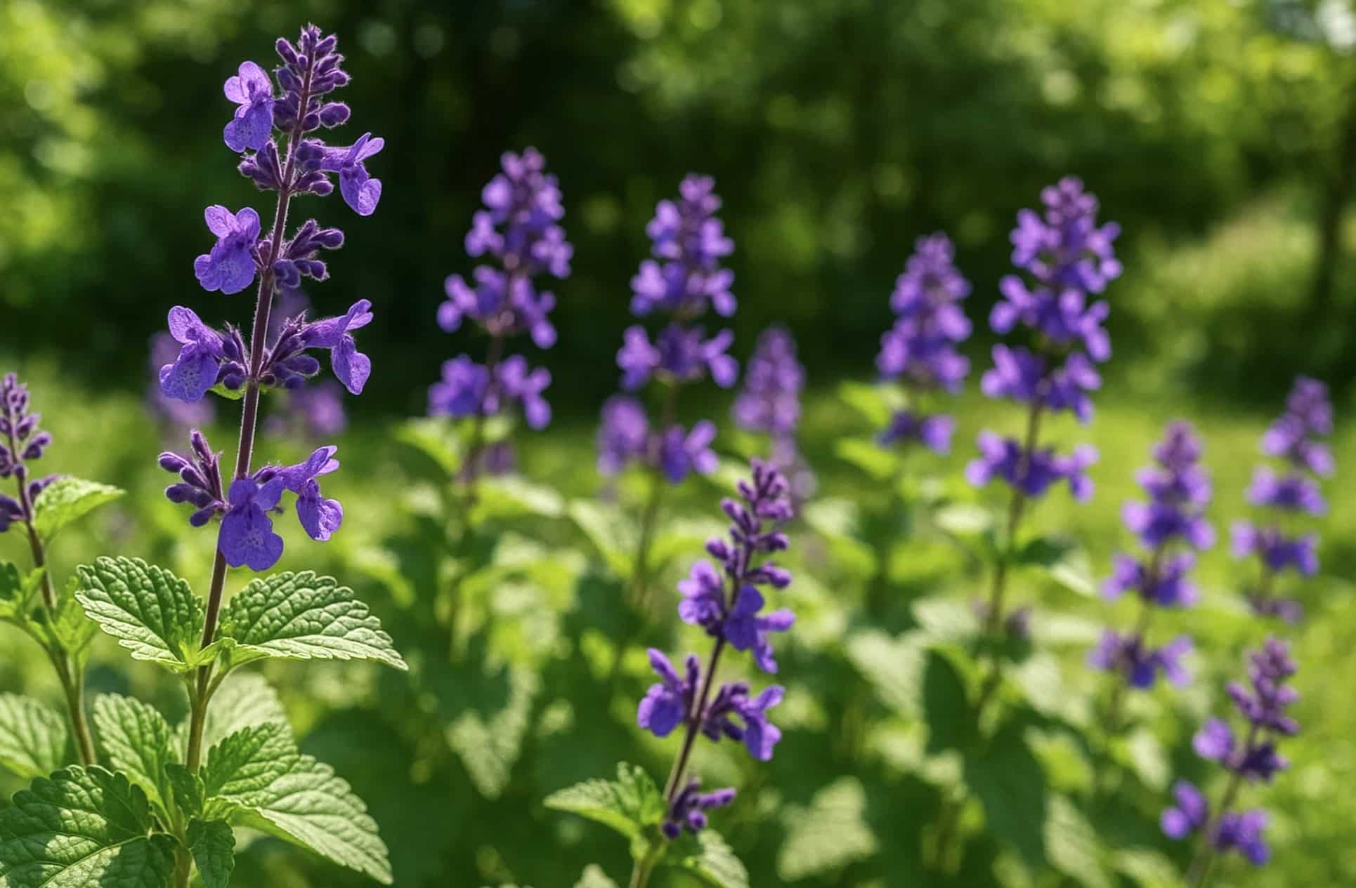 Kattmynta & kattmynta - Tips för egen odling i trädgården 6 Nepeta govaniana sällsynt kattmynta med lila dekorativa blommor